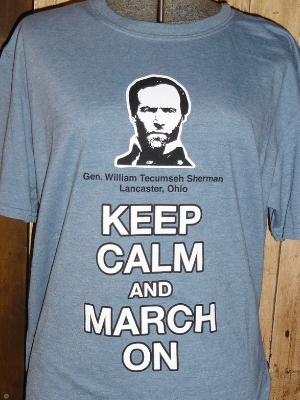 shirt with sherman on front